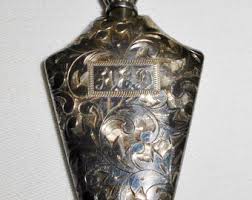 Antique Victorian Scent Perfume Bottle 950 Sterling Silver ...