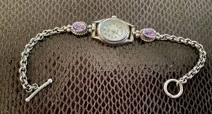 R.J Apacheto Navajo Sterling Silver Amethyst Watch | eBay