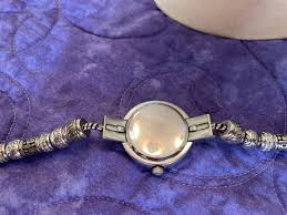 BRIGHTON TUSTIN SILVER WATCH WITH BEADS | eBay