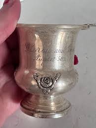 Vintage Sterling Silver Toothpick Holder Urn Flower Rose ...