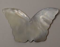 Vintage Abalone Shell Beautiful Reflective Butterfly Shaped ...