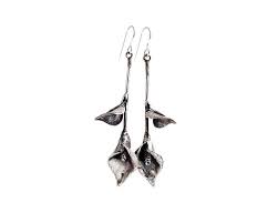 Calla Lily Earrings | Desviado | Sterling Silver