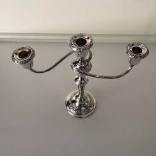 1990s Vintage Gorham Silverplate Candelabra | Chairish