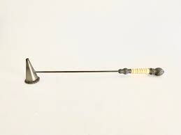 Extra Long Silver Candle Snuffer | Chairish