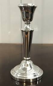 Pair of Lovely Queen Elizabeth ii Sterling Silver Candlesticks, Birmingham, 1972 For Sale at 1stDibs | el sil co sterling silver, queen elizabeth 1972, queen 1972