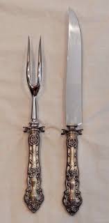 Watson Company Sterling Silver Carving Thanksgiving Fork and ...