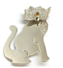 Vintage Grady Alexander 925 Sterling Silver Kitty Cat Pet ...