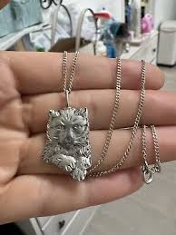 VINTAGE ONE OF A KIND 925 STERLING SILVER CAT KITTEN ...