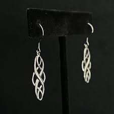 Infinity Braided Celtic Knot Fish Hook Sterling Silver Dangle ...