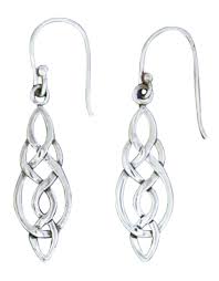 Sterling Silver Celtic Knot Earrings 23mm - Simply Sterling