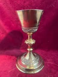 Antique French Sterling Silver Vermeil Chalice Minerva ...