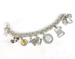 Vintage Charm Bracelet, 925 Sterling Silver 9 Charms, Jewelry for Nurses - Etsy