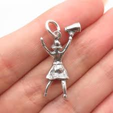 925 Sterling Silver Vintage Mexico Girl & Megaphone Charm ...
