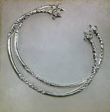 Pair Of Pine Flower Head Handmade West Indian Sterling ...