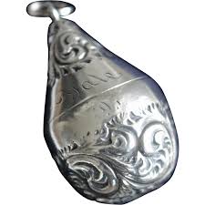 Rare 1900 Sterling Repousse Thimble Holder, "Yale". For Sale ...