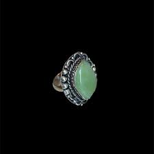 Green Aventurine Sterling Silver Ring - Size 8 — Diana Buesser