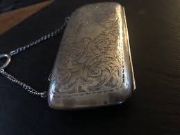 Antique Sterling Silver Birmingham 1909-10 Damaged Purse Bag With Chain 82.6 gr | eBay