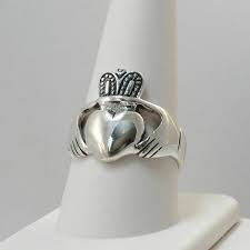 Claddagh Ring - 925 Sterling Silver - Unisex Celtic Jewelry ...