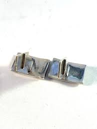Efva Attling, Sweden Vintage Chunky Sterling Silver Pair of Cufflinks – T Niklasson Gallery
