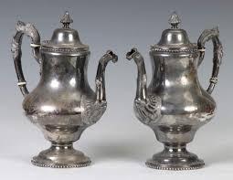Pair of Bailey & Co., Chestnut St., Sterling Silver Coffee Pots | Cottone Auctions