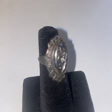 Vintage Sterling Silver Marcasite Ring Size 4.75 | eBay