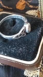 Vintage 925 Sterling Silver Zircon Celtic Ring - US Size 7 1 ...