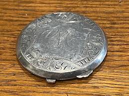 Sterling Compact Mirror with Makeup Compartment | eBay