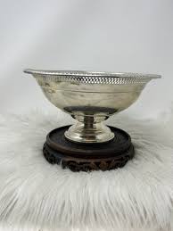Preisner 77 Weighted Sterling Silver Pierced Rim Compote ...