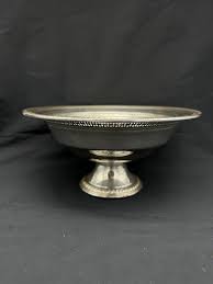 Vintage Large AMC Weighted Sterling Silver Bowl, 9 1/8", 336 ...