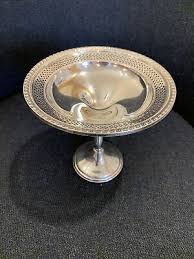 El Sil Co Elgin Vintage Sterling Silver Weighted Pedestal Compote Candy Nut Dish | eBay