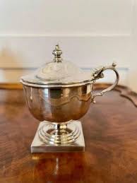 Antique Cased Sterling Silver Condiment Set, Set of 4 for sale at Pamono