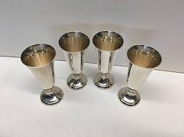 Set of 4 Reed & Barton Sterling Silver X240 Cordial Cups 2-7 ...