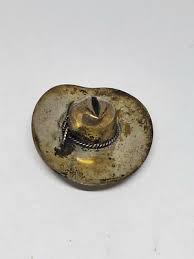 Vintage Sterling Silver Cowboy Hat Twist Wire "Rope" Accent ...