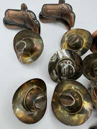 Western Country Cowboy Napkin Ring Holders Cowboy Hats Boots ...