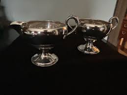 Vintage Sterling Silver Sugar Bowl and Creamer | eBay