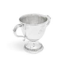 Silver Two-Handled Cup, Probably American, Maker's Mark EE ...