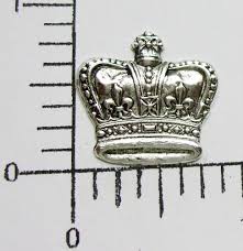 54384 3 Pc Matte Silver Oxidized Victorian Crown Jewelry ...