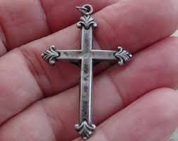 Religious Antique Silver ( MARKED ) French Catholic Crucifix ...
