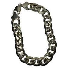 9ct Yellow Gold Chunky Curb Cuban Link Solid Bracelet 61.1g ...