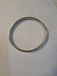 Vintage Whiting & Davis Co Signed Bangle Bracelet Silver ...