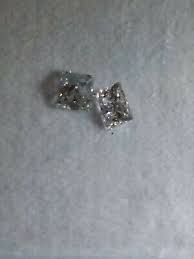 SET OF 2 NATURAL FINELY MATCHED PRINCESS CUT DIAMONDS .40 CARAT VS G-H QUALITY | eBay