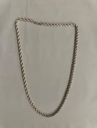 Sterling silver chain 18in twisted box necklace | Mercari