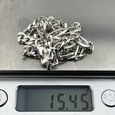 Vintage Sterling Silver Figaro Curb Necklace - Etsy