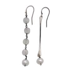 Mismatched Stick Moonstone Earrings | Exclusive Designs ...