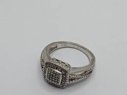 HK Sterling Silver 925 Diamond Ring Size 6.75 | eBay