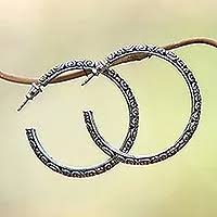 Sterling Silver Nautical Wheel Dangle Earrings - Nautical Pearls | NOVICA