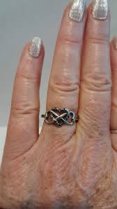 Unique Infinity Heart Shape Setting Silver Black Gemstone ...