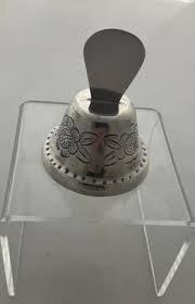 Maciel Sterling Taxco Incredible Sounding Bell 3.25” Hi engraved rose motif 1960 | eBay