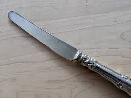 Antique Wm ROGERS 1904 BERWICK/DIANA Old French Hollow Dinner Knife 9 5/8", Mono Angus - Etsy