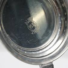 Sold at Auction: Alwe Glass Beer Stein with Pewter Lid and Stag Design